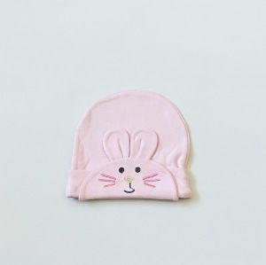 Czapeczka różowy królik dla dziewczynki