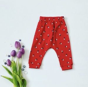Spodnie rose + opaska dla dziewczynki 56-92 cm