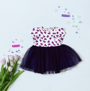 Sukienka purple dla dziewczynki 56-92 cm
