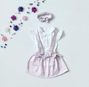 Sukienka Floris + opaska dla dziewczynki 56-92 cm