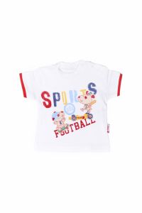 T-shirt z krótkim rękawkiem - football dla chłopczyka 56-92 cm