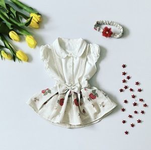 Sukienka rose + opaska dla dziewczynki 56-92 cm