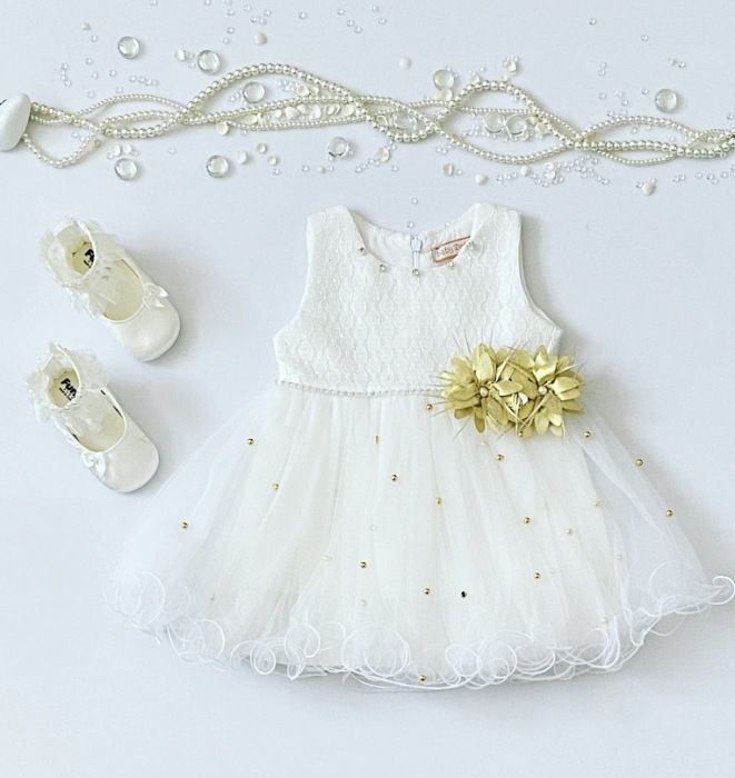 Sukienka white dla dziewczynki 56-92 cm