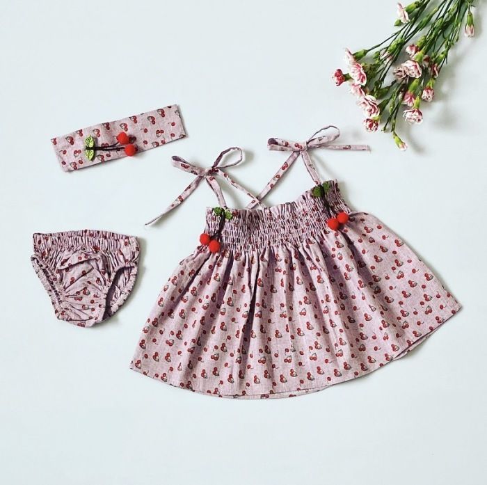 Sukienka cherry dla dziewczynki 56-92 cm
