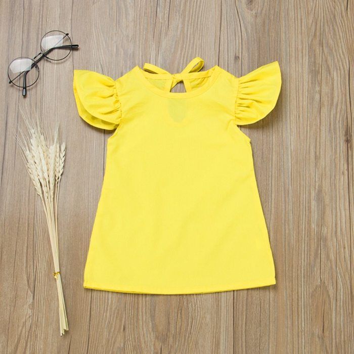 Żółta sukienka dla dziewczynki 56-92 cm